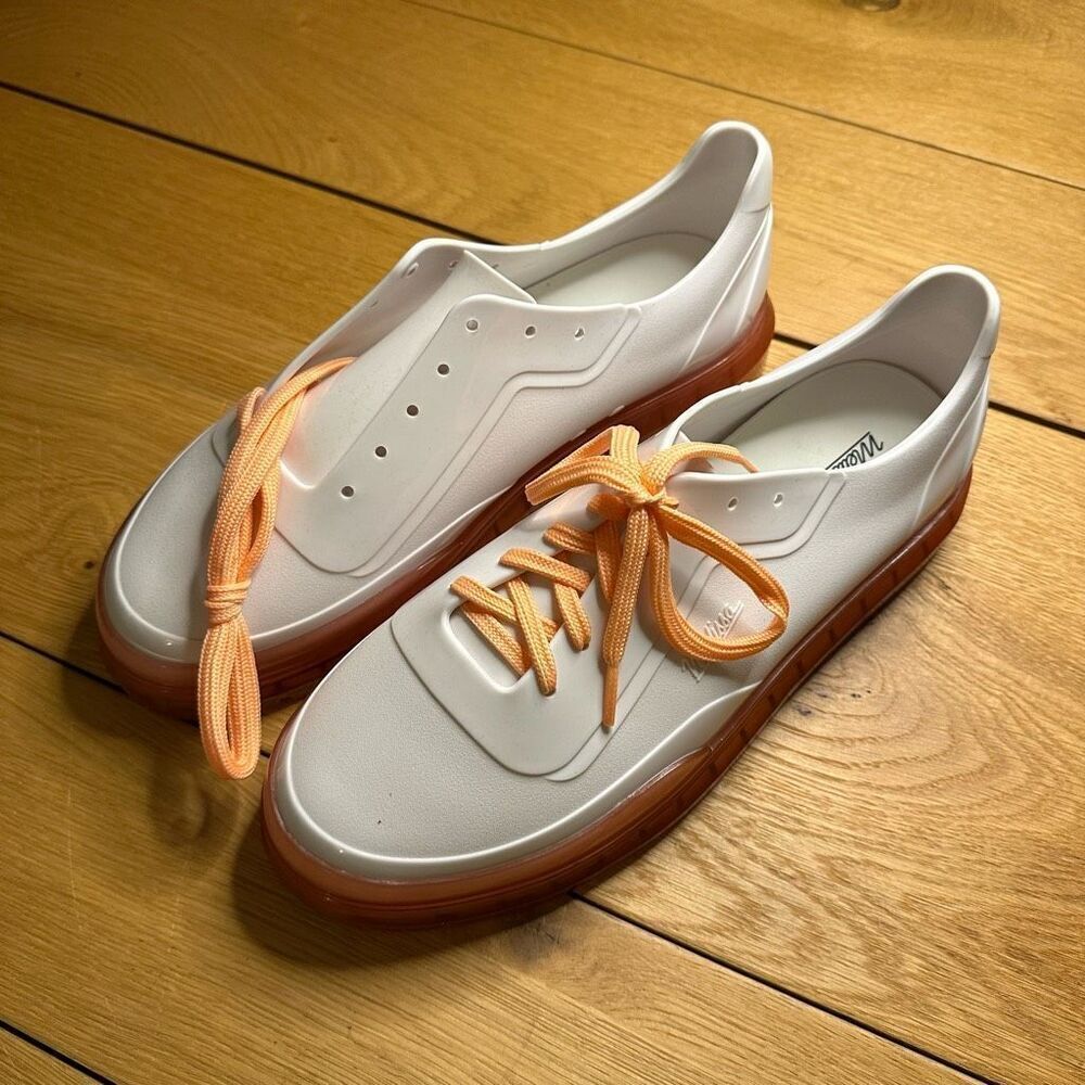NWOT Melissa sneaker white jelly 42 (11) fits like size 12 - Picture 2 of 8